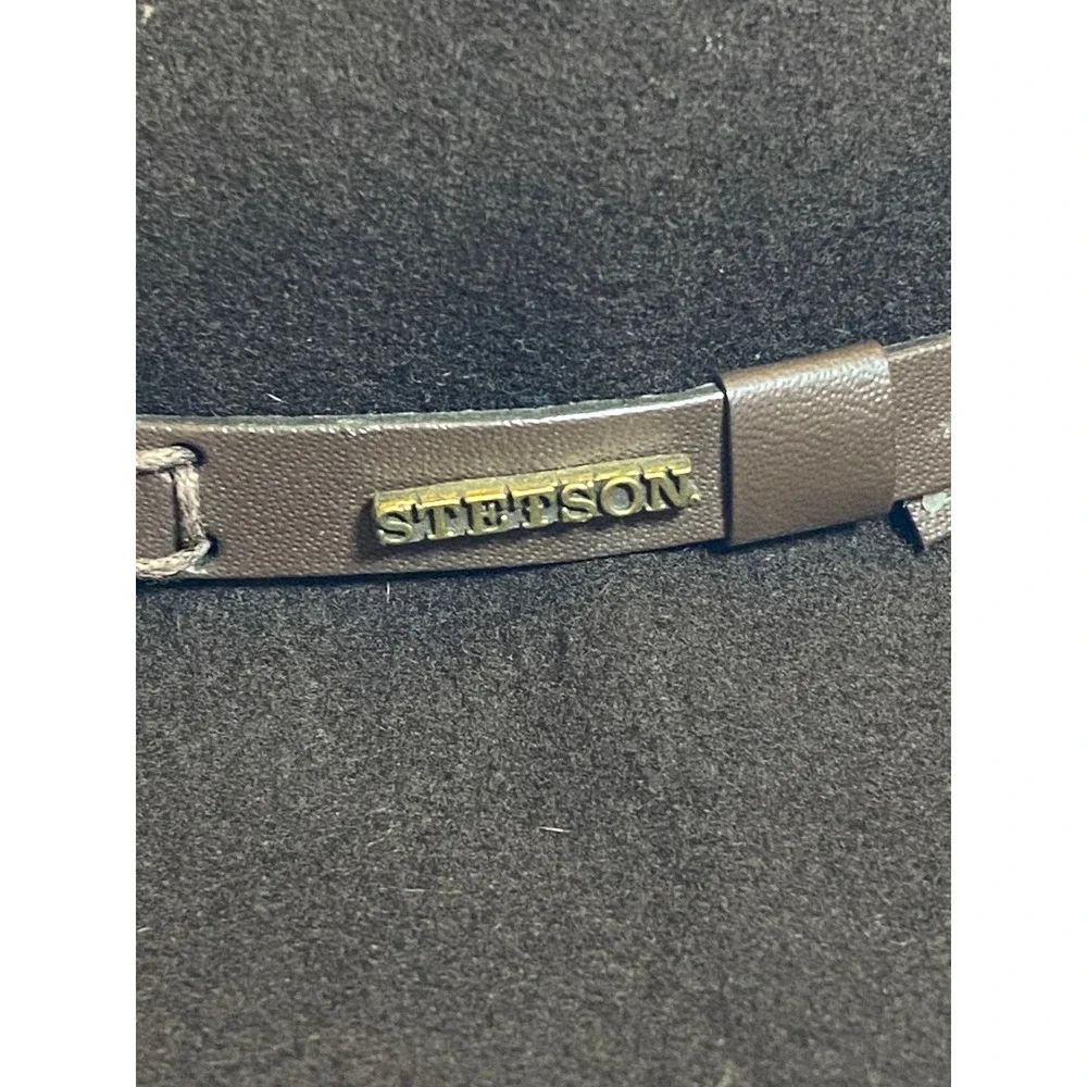 Stetson Crushable Wool Fedora Hat Brown Water Repellent Large Made in USA - Picture 1 of 13